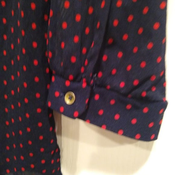 Outback Red Mesh Blouse size Small - Picture 3 of 5